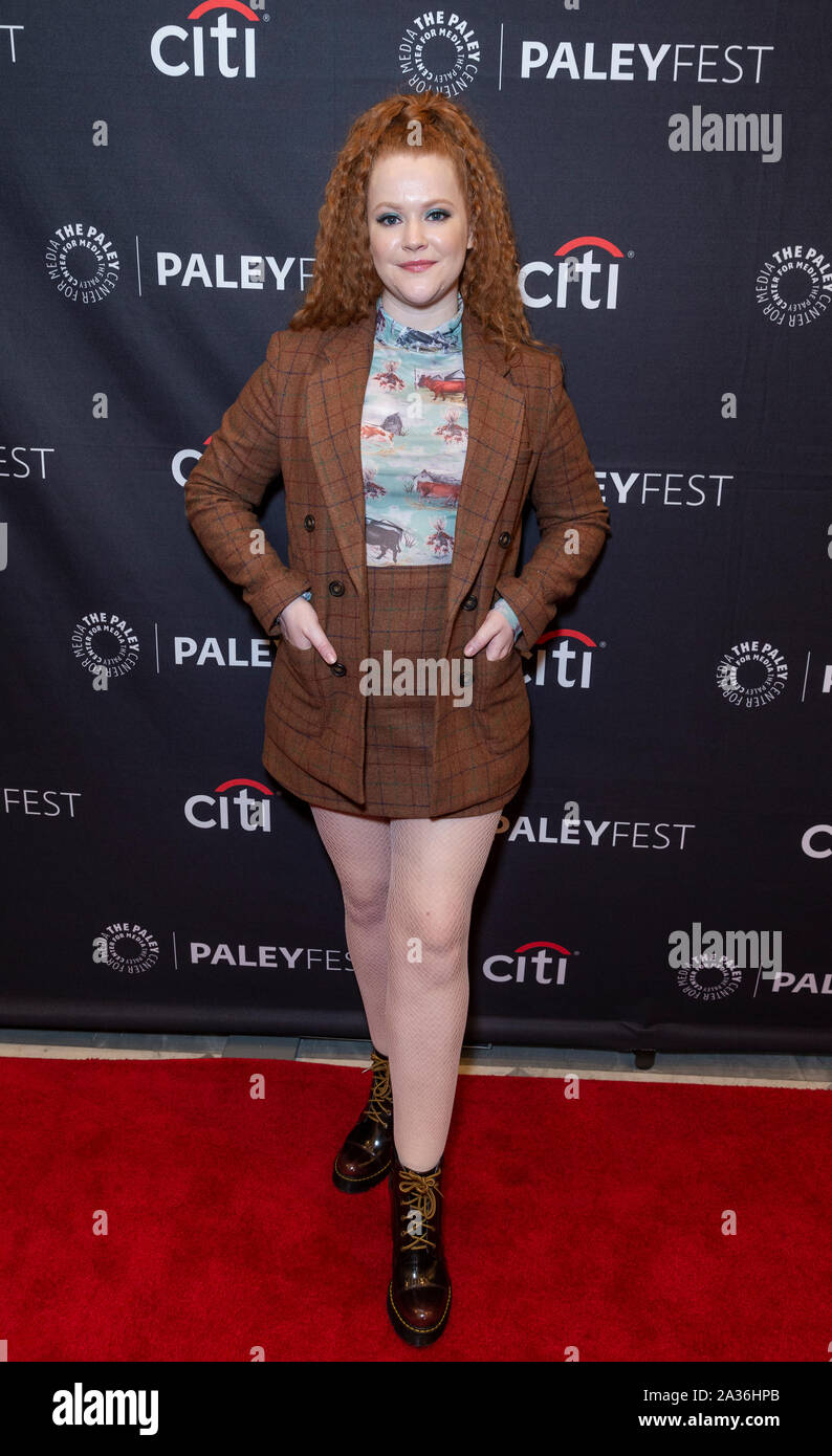 New York, NY - October 5, 2019: Mary Wiseman attends PaleyFest Star