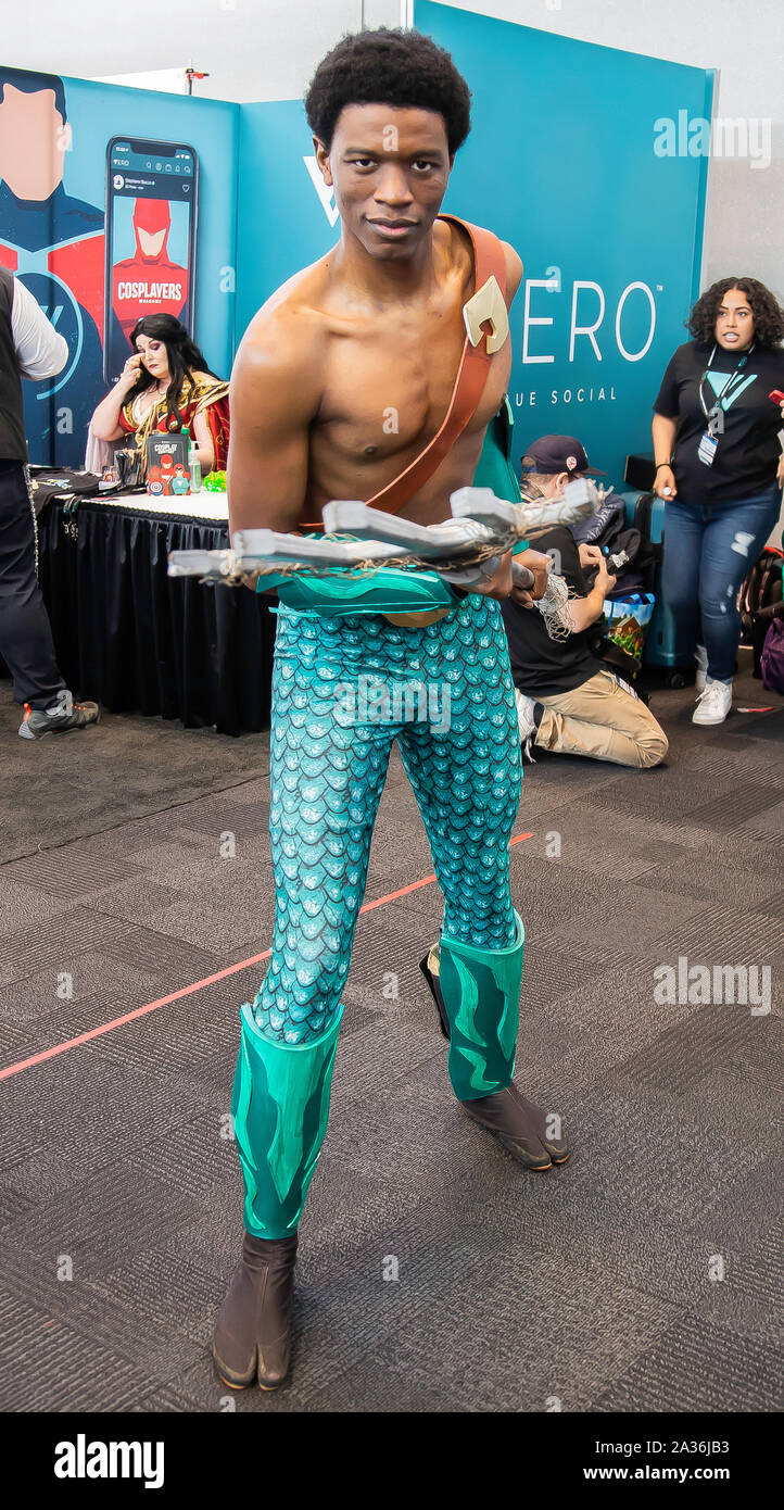 Javits Conventional Center  - October 5, 2019: New York Comic Con Stock Photo