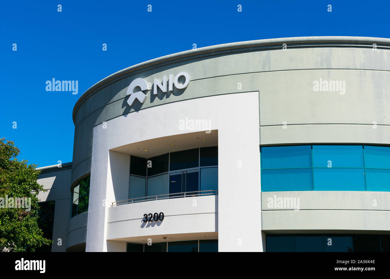 NIO North American headquarters and global software development center in Silicon Valley. Nio is Chinese electric autonomous vehicles manufacturer - S Stock Photo