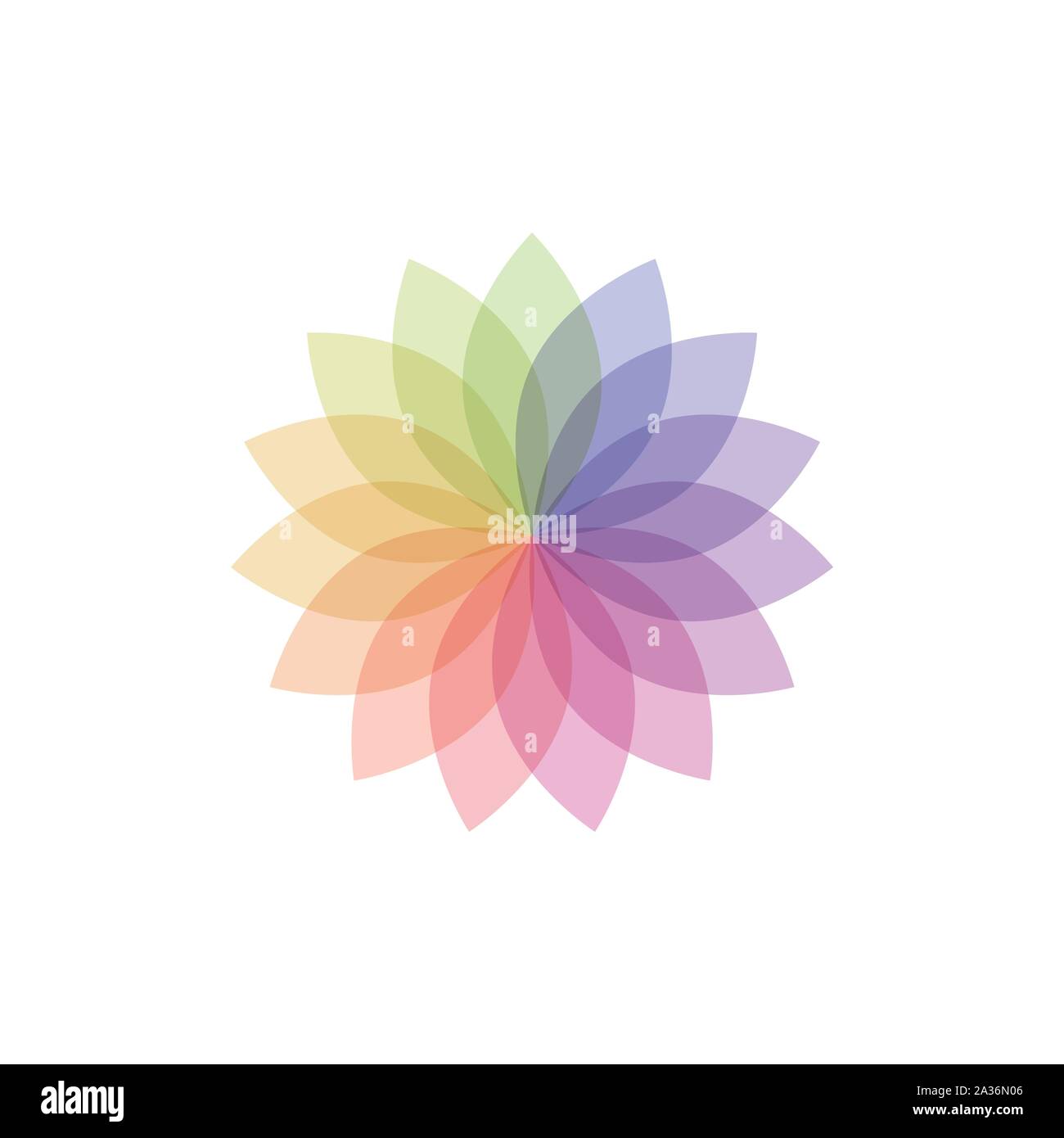 Colorful rainbow Spirograph on white background - Vector Stock Vector ...