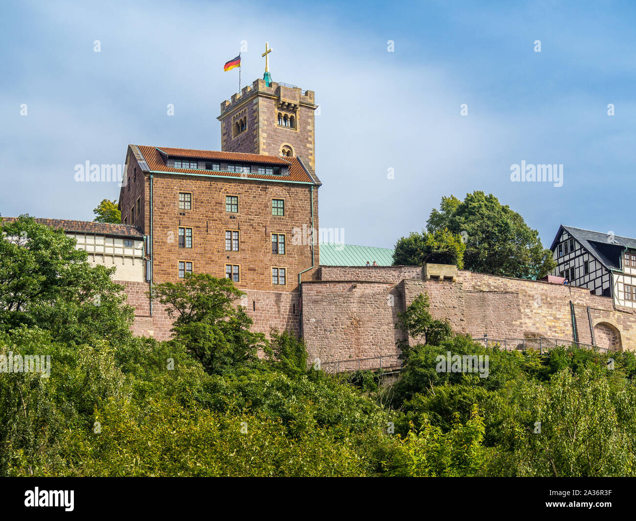 Wartburg Castle in Eisenach Stock Photo