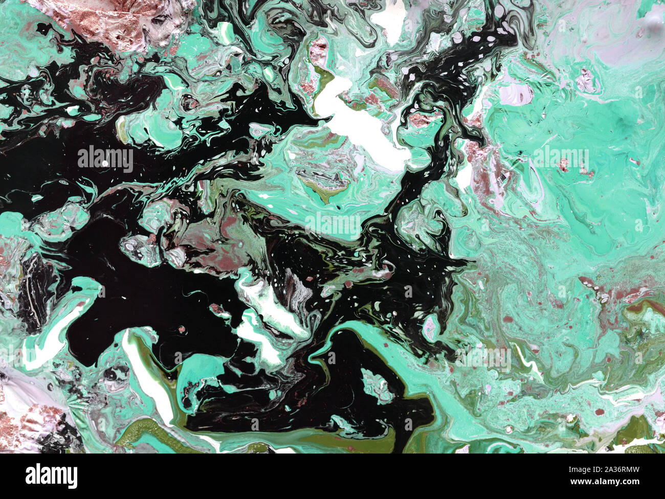 Handmade marble effect with acrylic paint Stock Photo Alamy