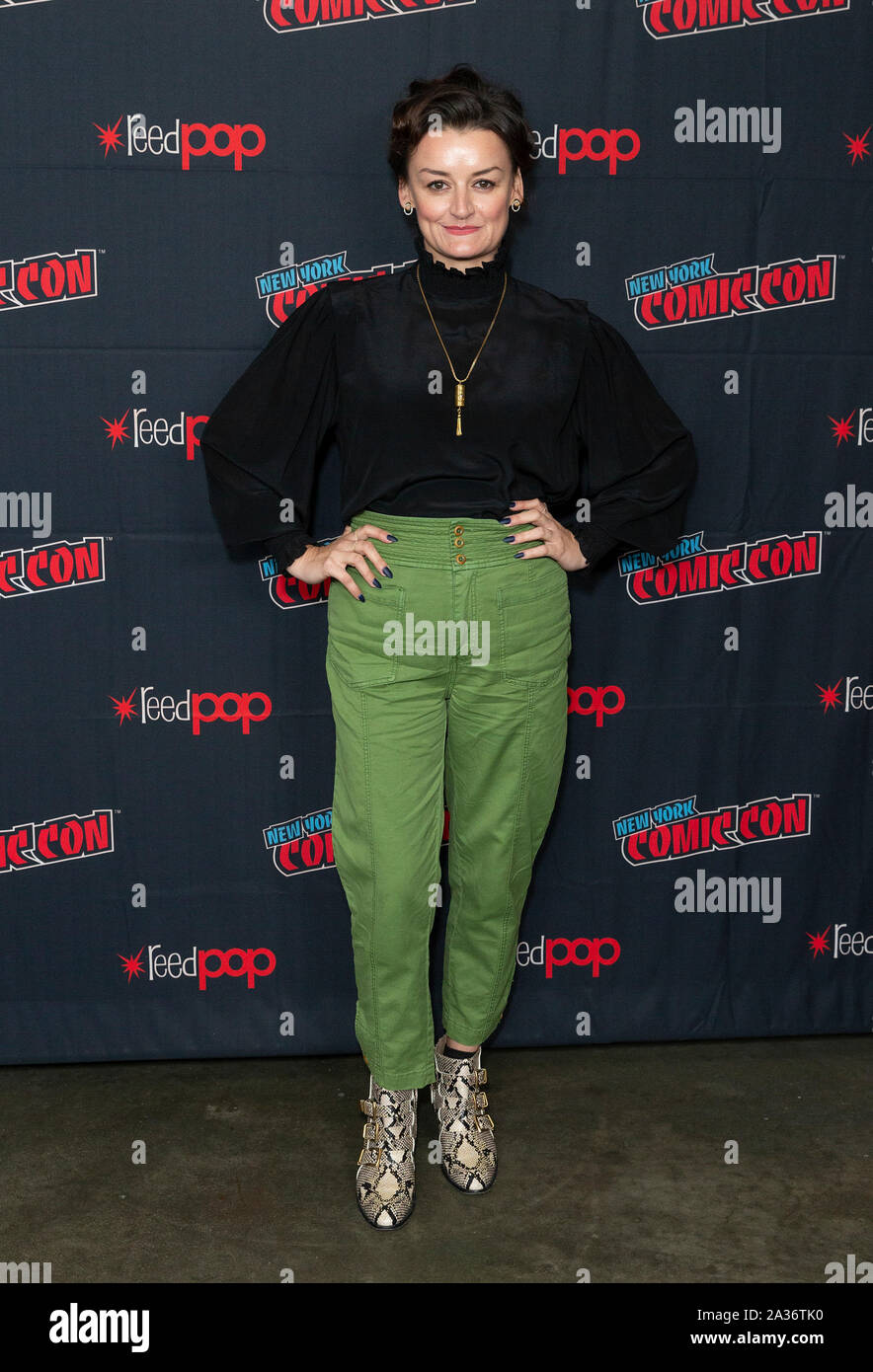 New York, United States. 05th Oct, 2019. Alison Wright attends presser for Snowpiercer by TNT Network during New York Comic Con at Hammerstein Ballroom (Photo by Lev Radin/Pacific Press) Credit: Pacific Press Agency/Alamy Live News Stock Photo