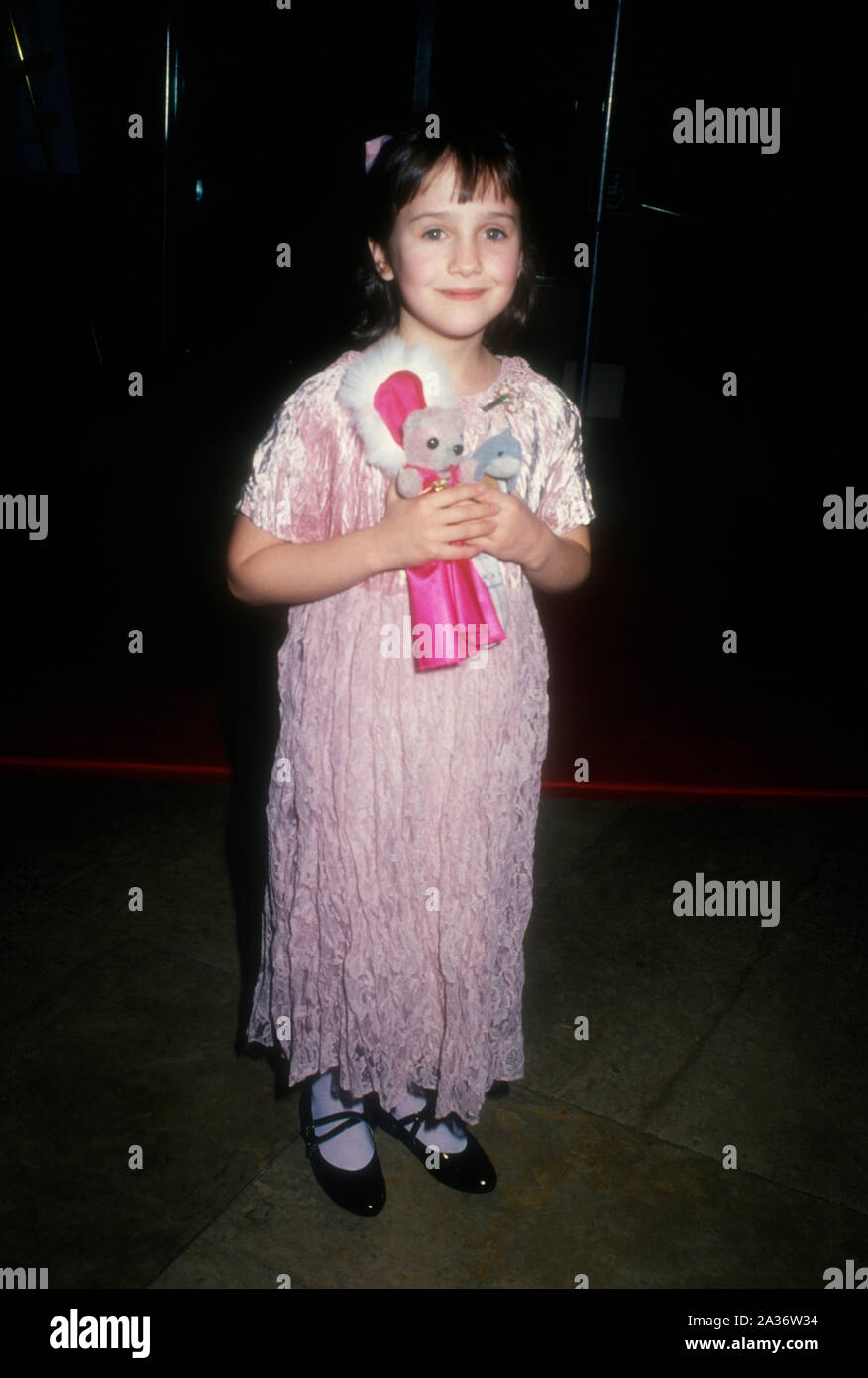 Beverly Hills, California, USA 21st January 1995 Actress Mara Wilson attends the 52nd Annual Golden Globe Awards on January 21, 1995 at the Beverly Hilton Hotel in Beverly Hills, California, USA. Photo by Barry King/Alamy Stock Photo Stock Photo