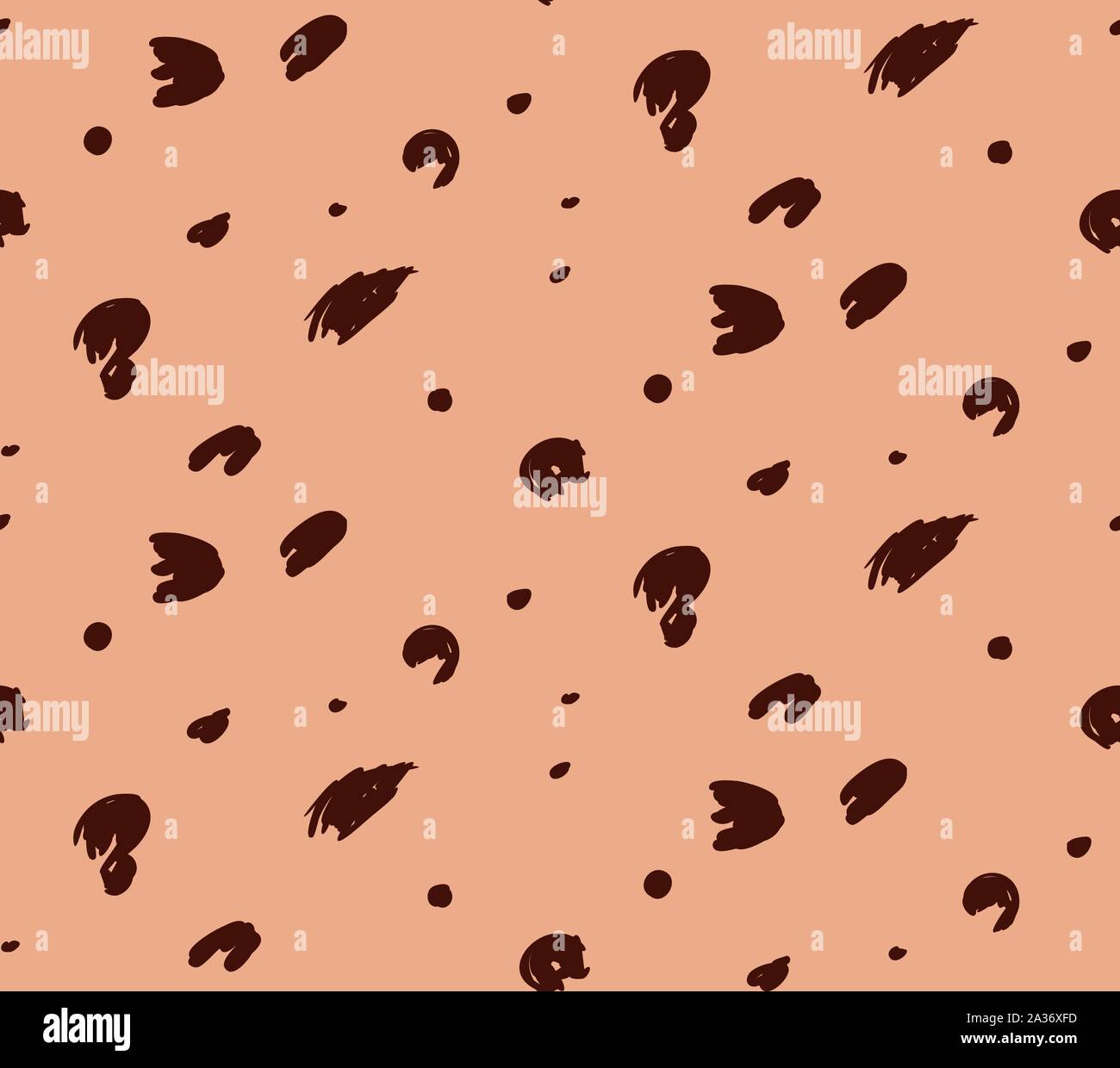 Spotted cheetah skin like pattern as abstract background. Stock Vector