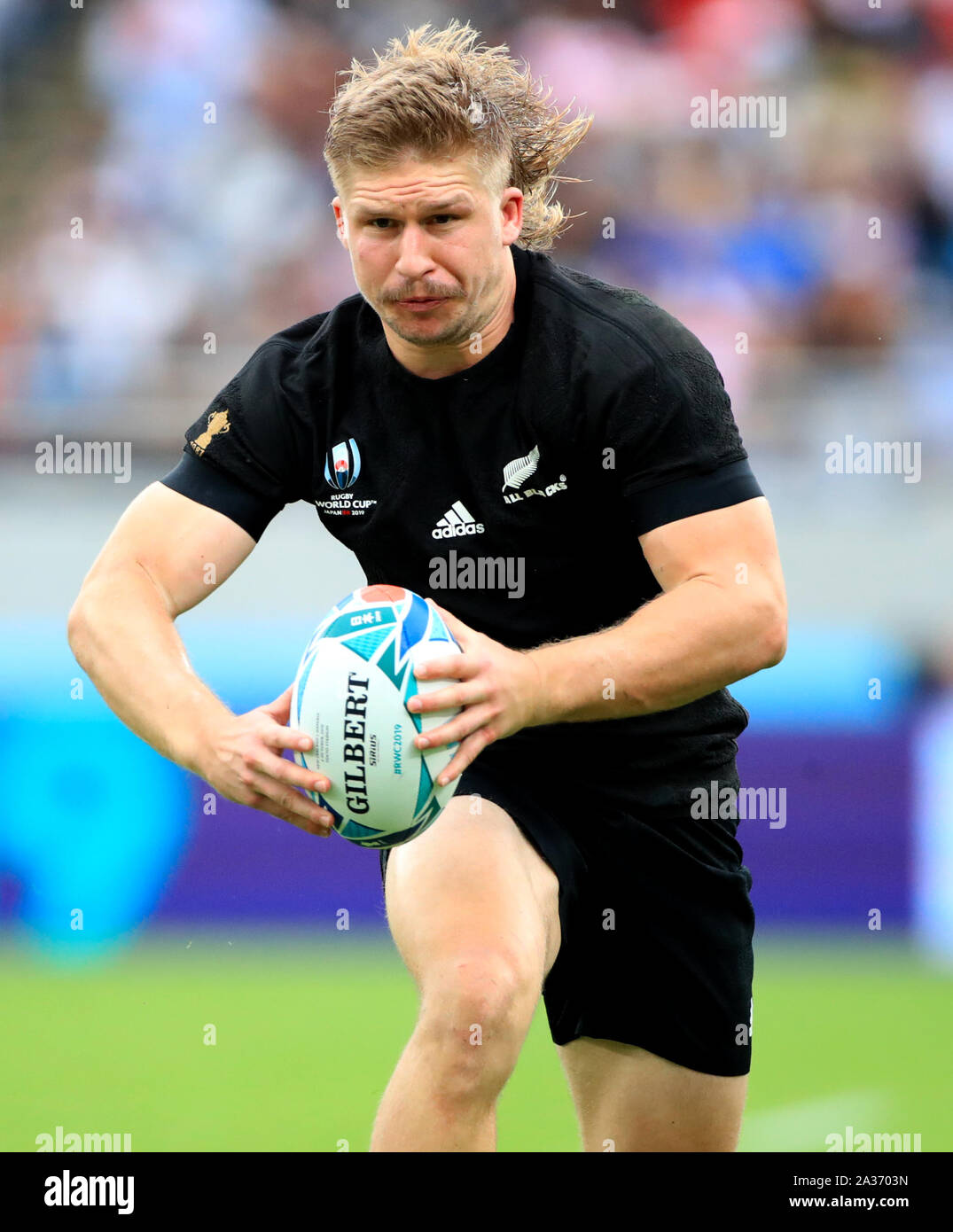 New Zealand's Jack Goodhue during the 2019 Rugby World Cup Pool B match