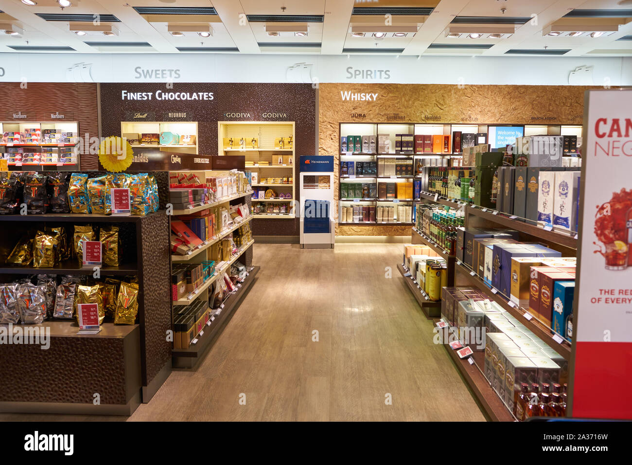 Vienna Austria Circa May 2019 Duty Free Shopping Area At Vienna International Airport Stock Photo Alamy