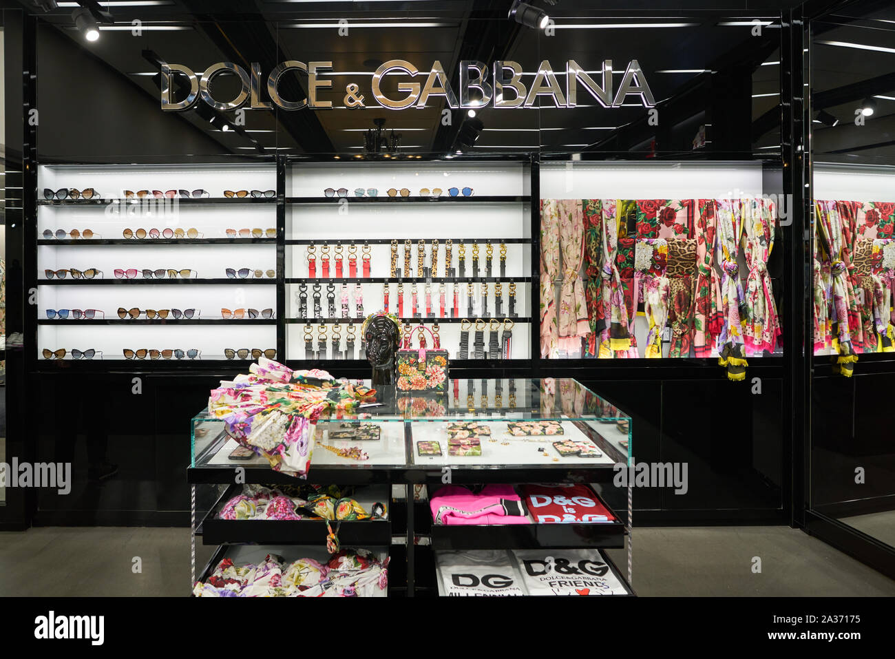 VIENNA, AUSTRIA - CIRCA MAY, 2019: goods on display at Dolce & Gabbana  store in Vienna International Airport Stock Photo - Alamy