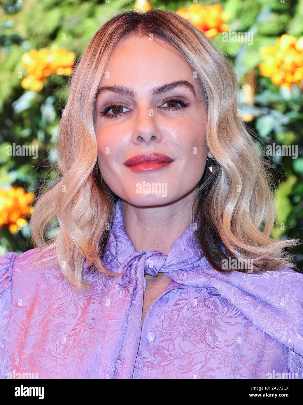 PACIFIC PALISADES, LOS ANGELES, CALIFORNIA, USA - OCTOBER 05: Monet Mazur arrives at the 10th Annual Veuve Clicquot Polo Classic Los Angeles held at Will Rogers State Historic Park on October 5, 2019 in Pacific Palisades, Los Angeles, California, United States. (Photo by Xavier Collin/Image Press Agency) Stock Photo