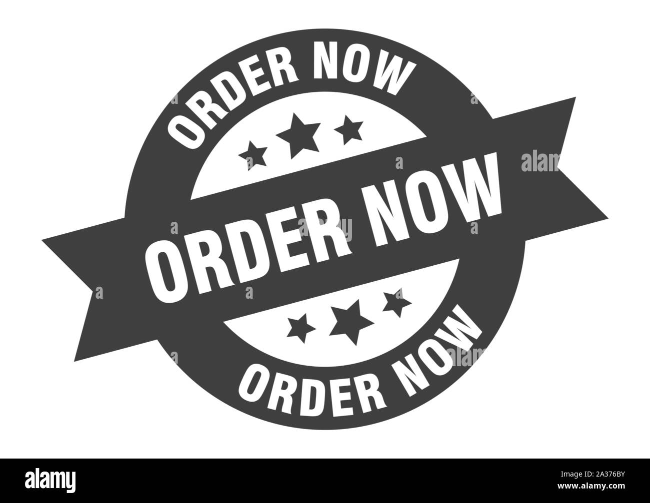 Order now ribbon round Stock Vector Images - Alamy