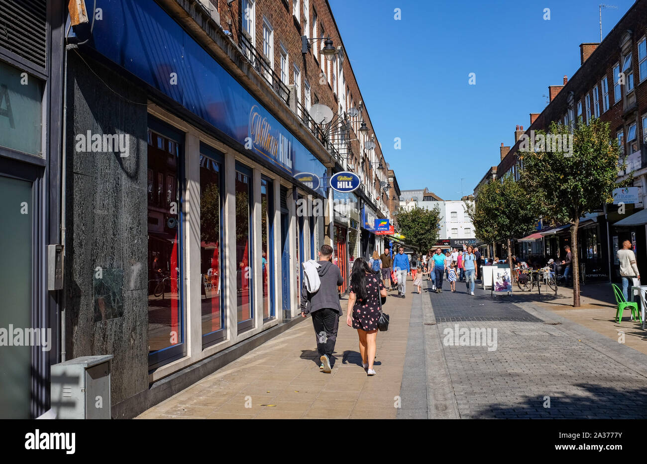 Kingston Upon Thames South West London UK Shops and shoppers Stock