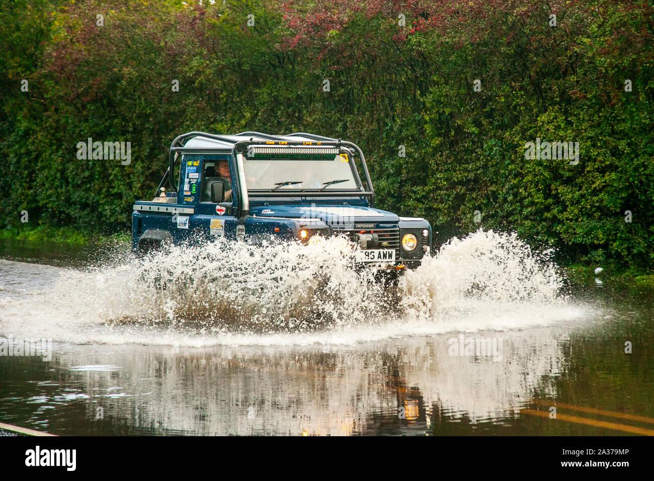 Kirkham near Blackpool, Lancashire. UK Weather. 6th October, 2019. Britain braces for day of