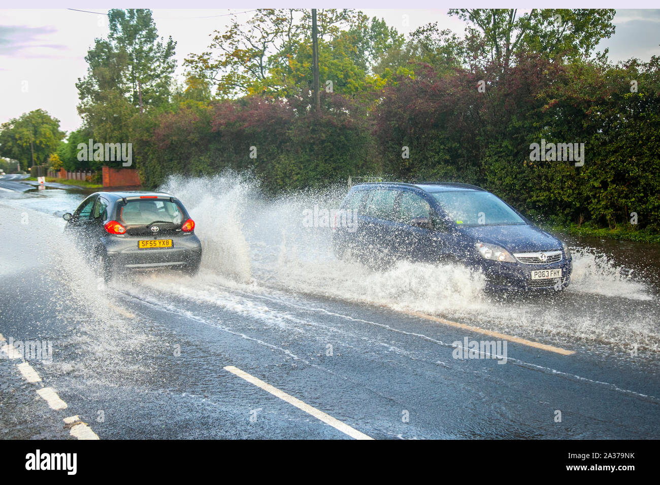 Kirkham near Blackpool, Lancashire. UK Weather. 6th October, 2019. Britain braces for day of