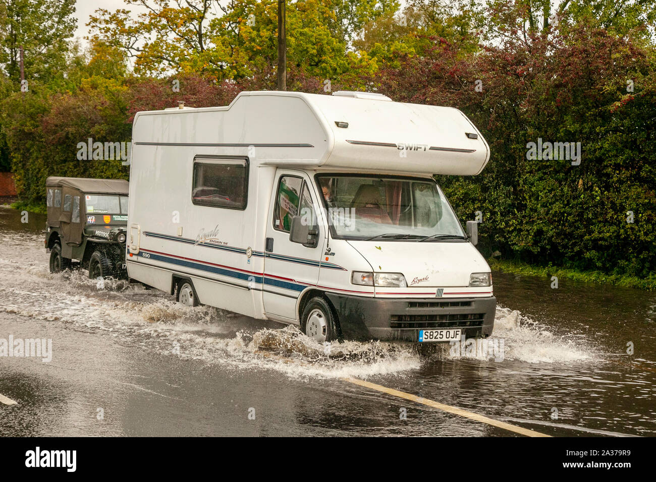 Kirkham near Blackpool, Lancashire. UK Weather. 6th October, 2019. Britain braces for day of