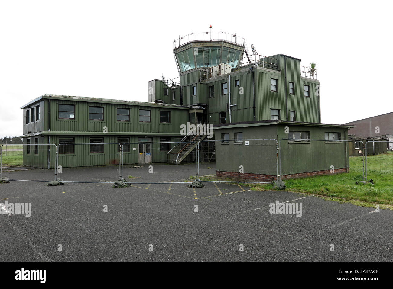 Control Tower RAF St Mawgan Stock Photo