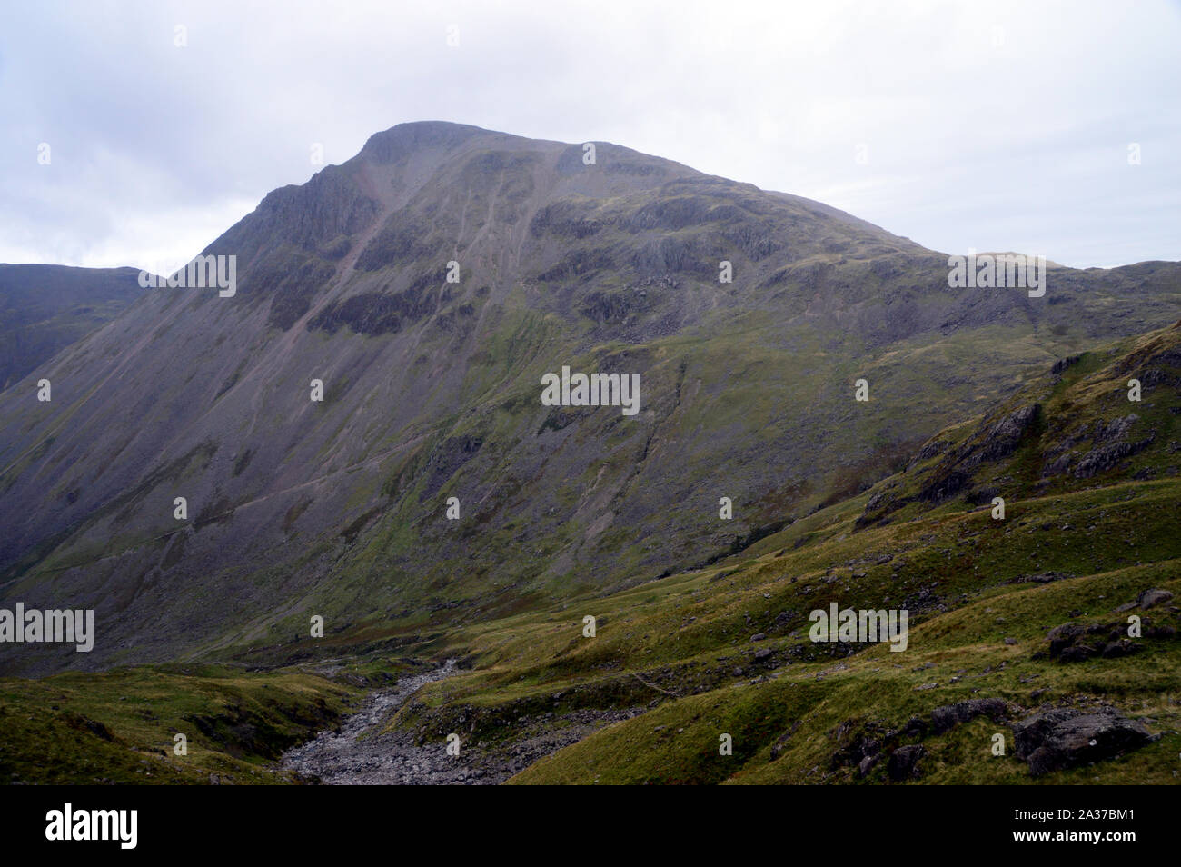 The Wainwright Great Gable from the Bottom of the Piers Gill Footpath ...