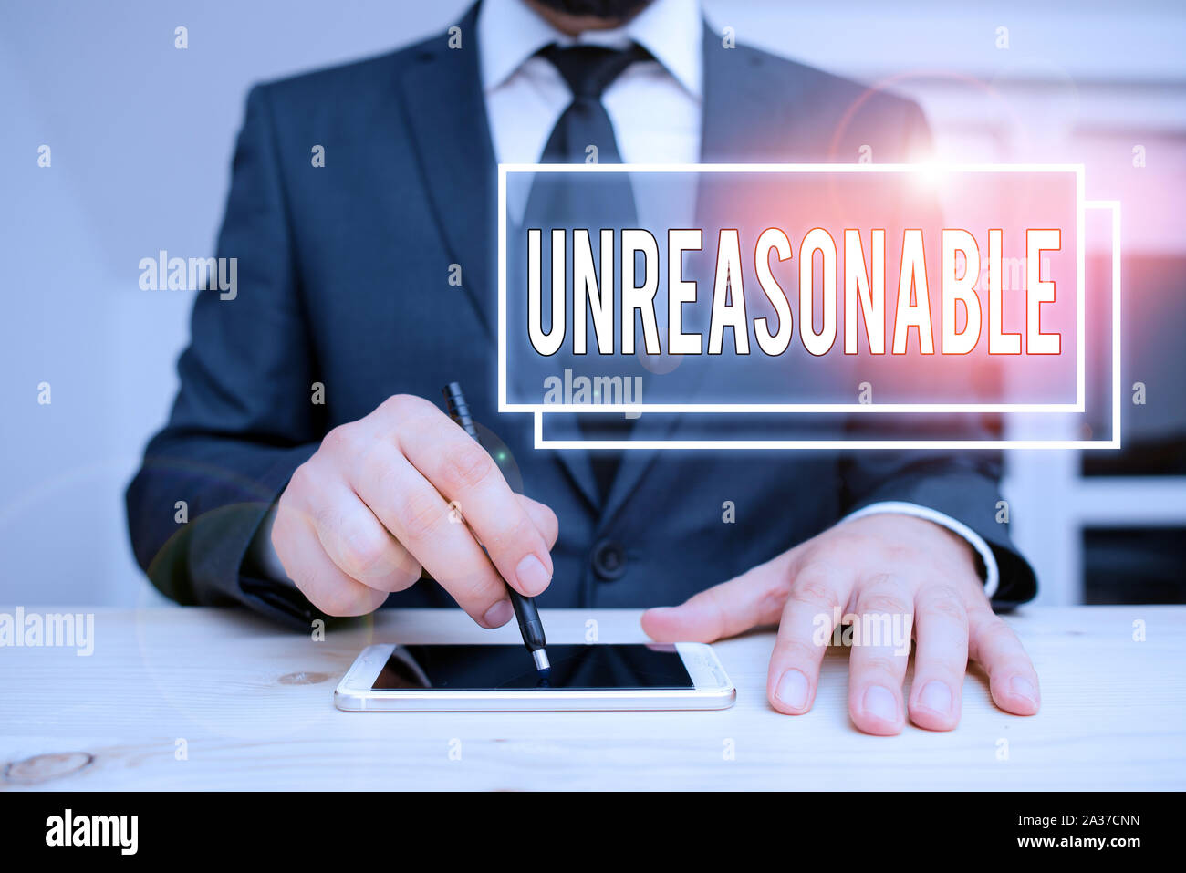 Handwriting text writing Unreasonable. Conceptual photo Beyond the ...