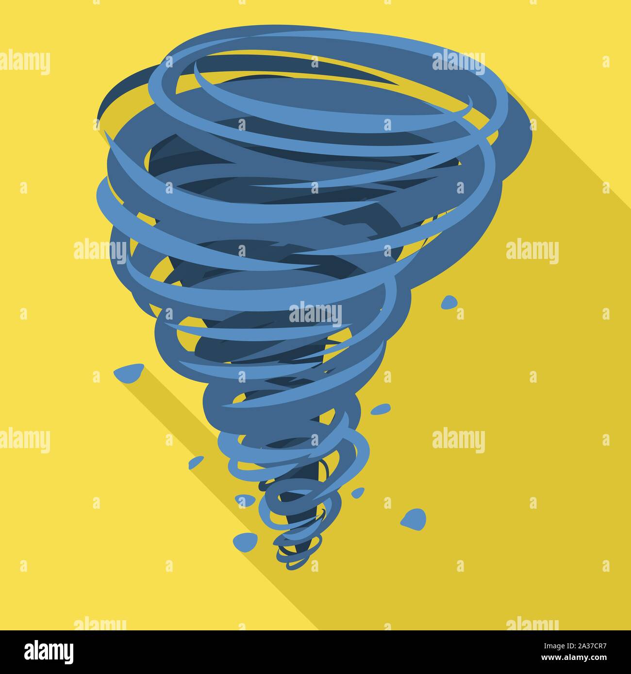 Tornado icon. Flat illustration of tornado vector icon for web design ...