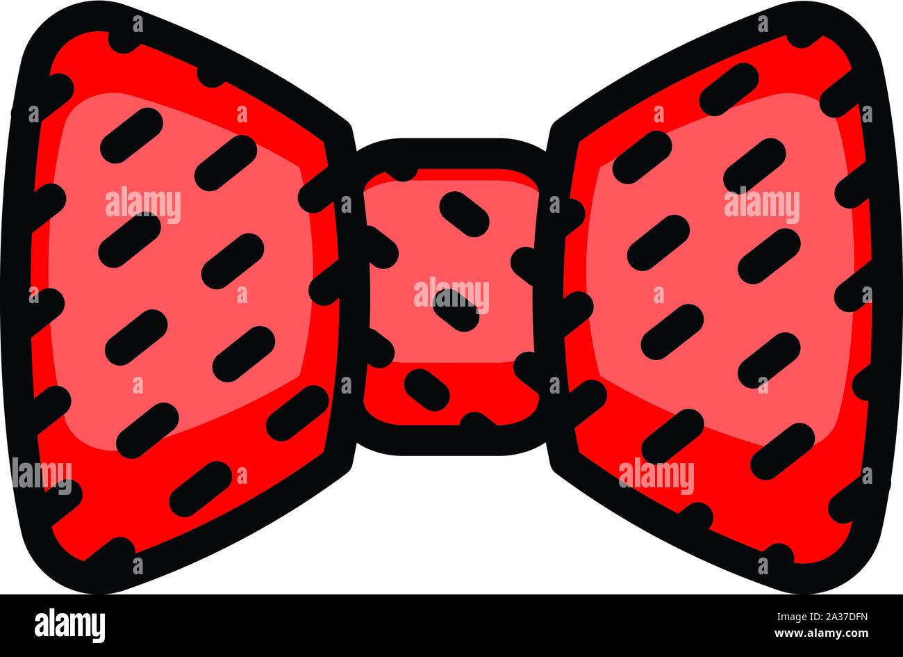 Red bow. Thin tied ribbon Stock Vector Image & Art - Alamy