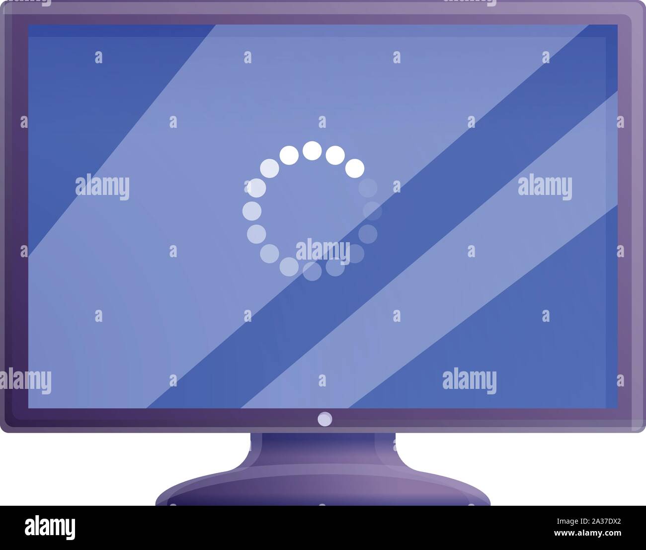 Desktop computer update icon. Cartoon of desktop computer update vector ...