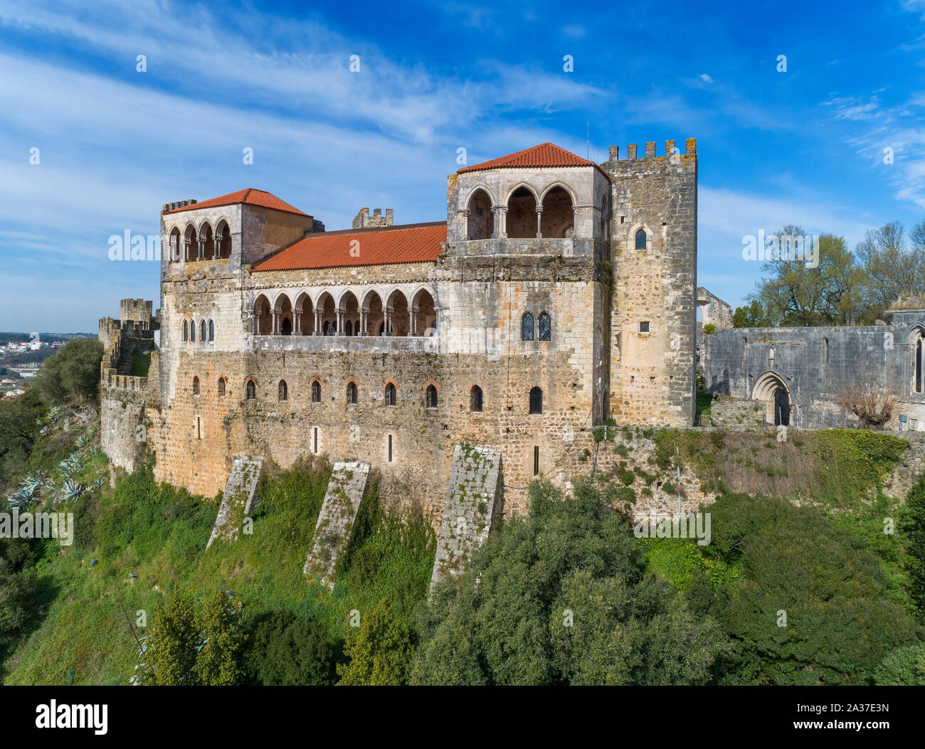 Medieval Castle in Leiria Portugal Stock Photo Alamy