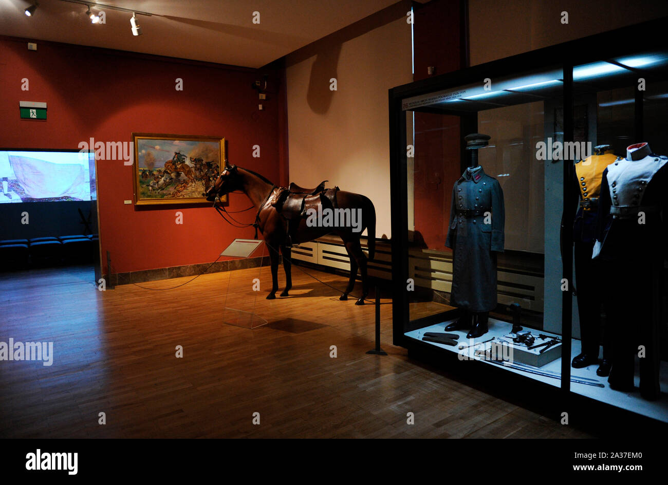 National Museum of Krakow. Poland. View of one of its room. Stock Photo