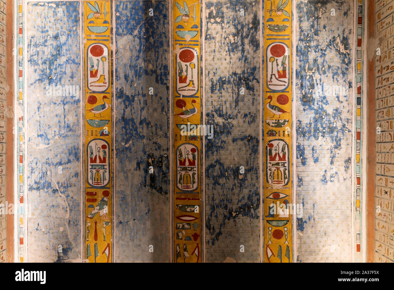 Interior of Tomb K8 in the Valley of the Kings. Luxor, Egypt Stock Photo