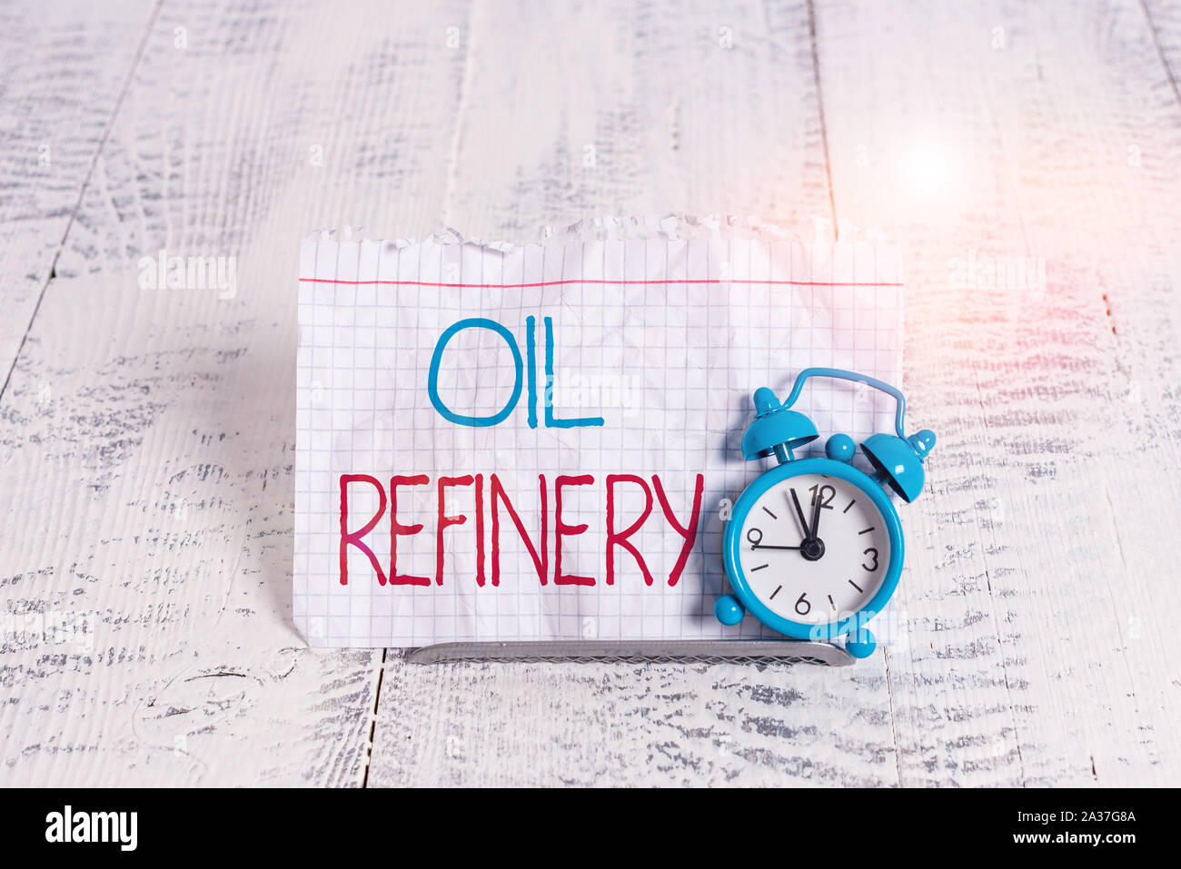 Writing note showing Oil Refinery. Business concept for industrial ...