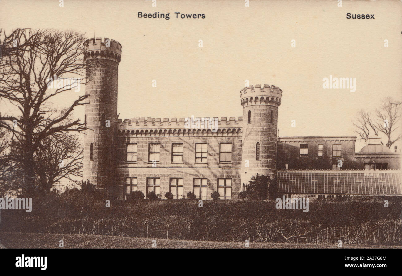 Beeding Towers, Sussex, England, UK Stock Photo