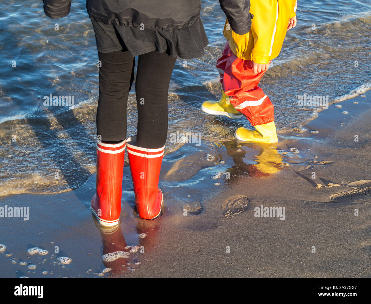Rubber boots for the beach Stock Photo Alamy