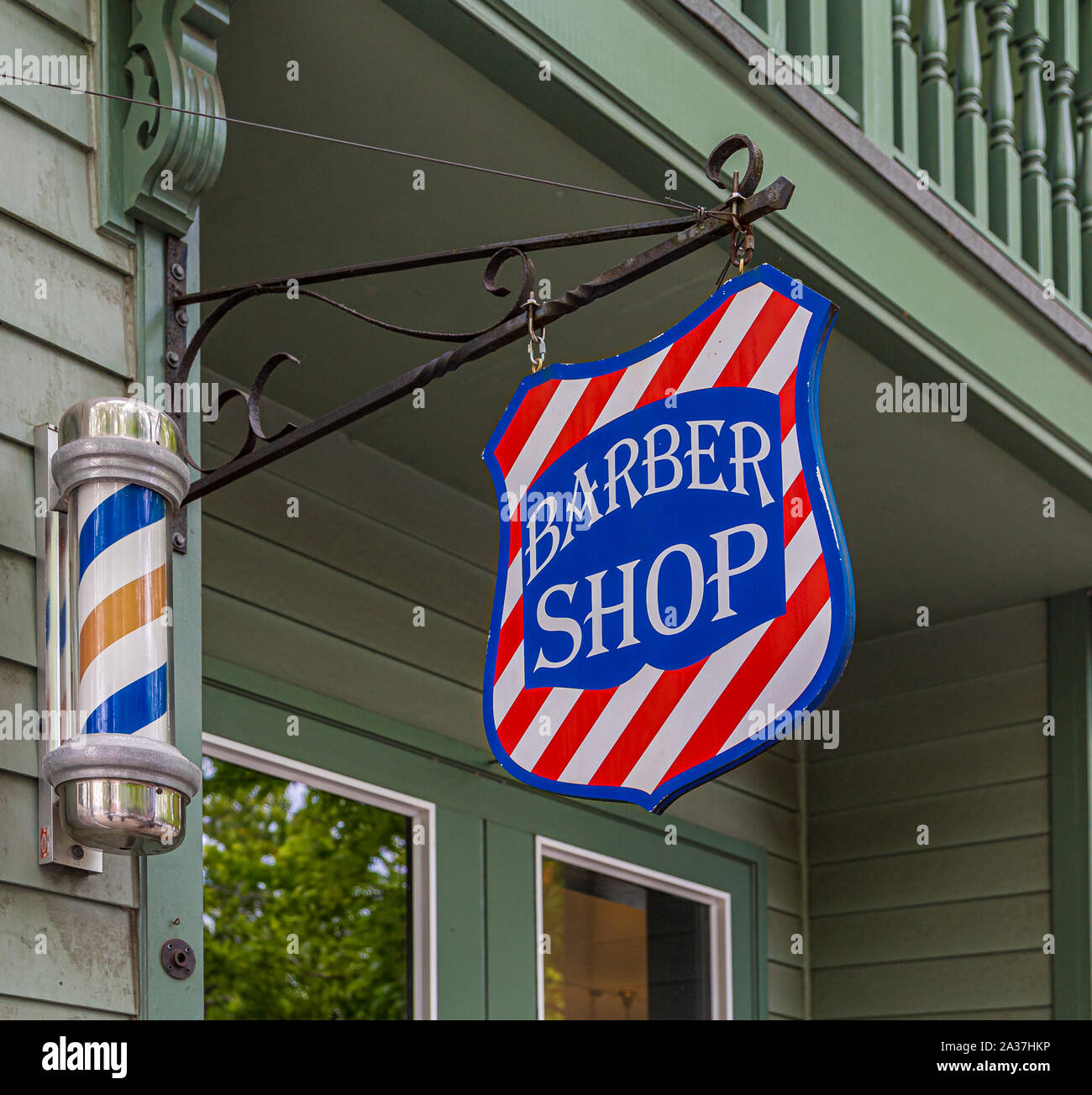 Classic Barber Shop Stock Photo