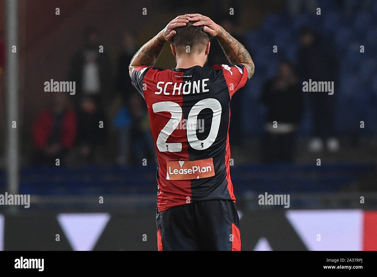 Lasse Schone Genoa During Genoa Vs Milan Genova Italy 05 Oct 2019 Soccer Italian Soccer Serie A Men Championship Stock Photo Alamy