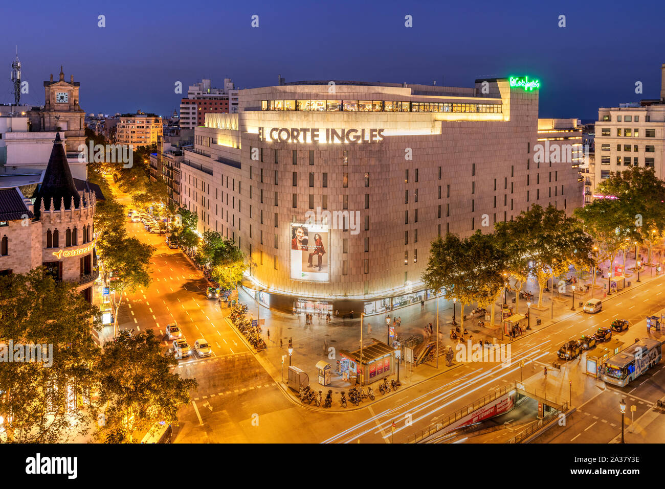 Corte Ingles department store, Plaza Catalunya, Barcelona, Catalonia, Spain  Stock Photo - Alamy