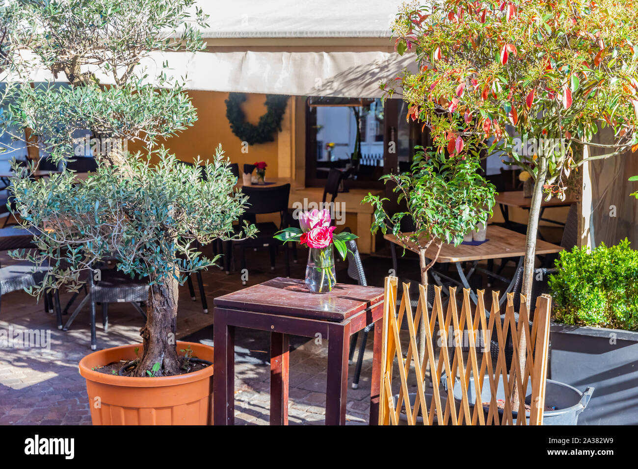 Street cafe in Nancy, France Stock Photo - Alamy