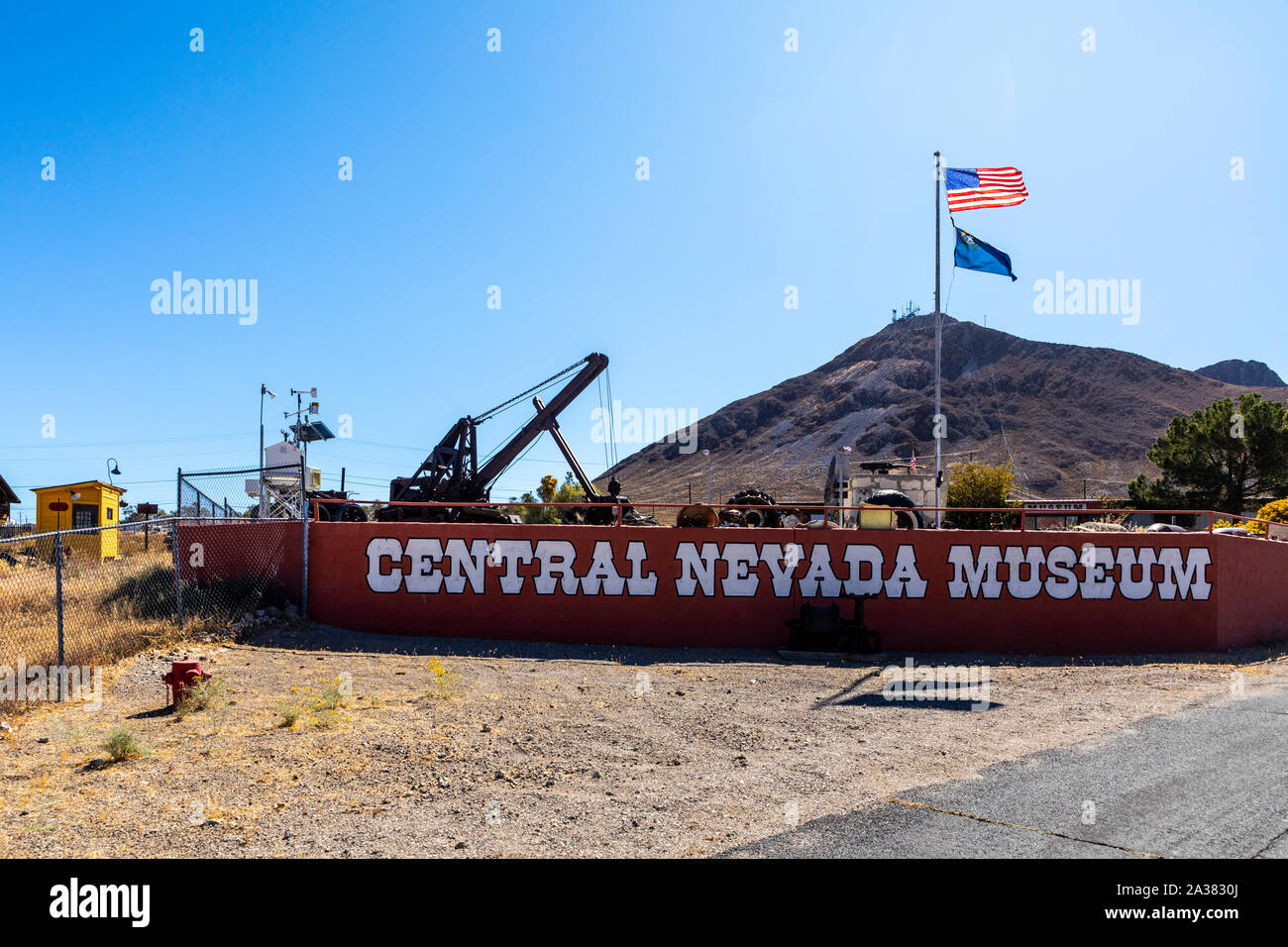 The Central Nevada Museum in Tonopah Nevada USA home to the Tonopah