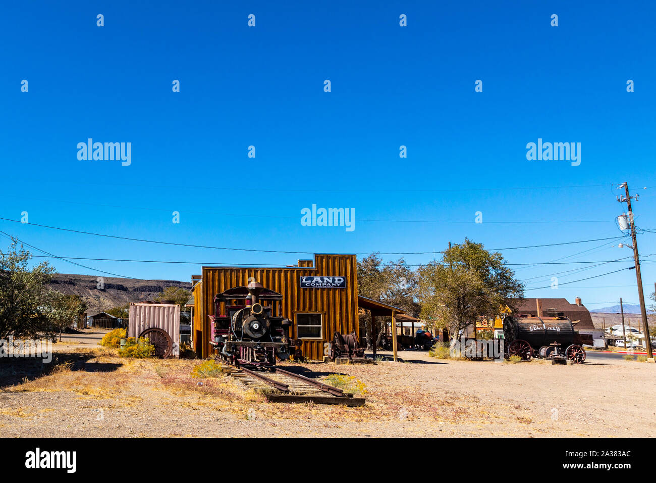 Historic Goldfield Nevada in the remote high desert north of Las Vegas