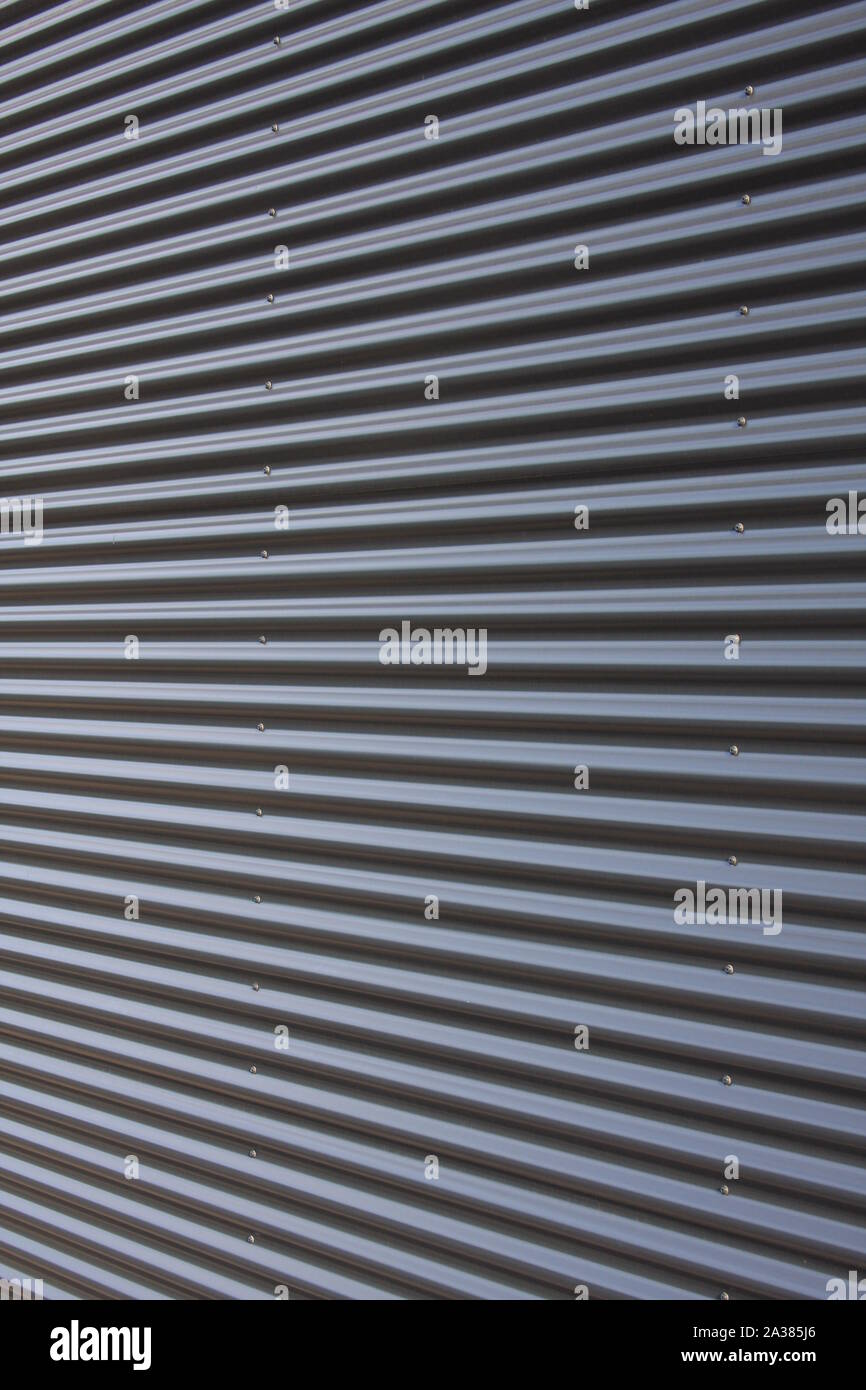 Aluminum corrugated metal facade hi-res stock photography and images