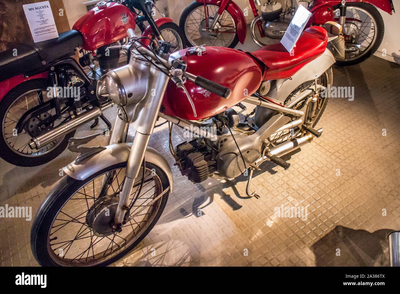 Musée de la Moto à Marseille (France) Motobike Museum in Marseilles : Rumi  Sport 125cc 1952 (Italian Stock Photo - Alamy
