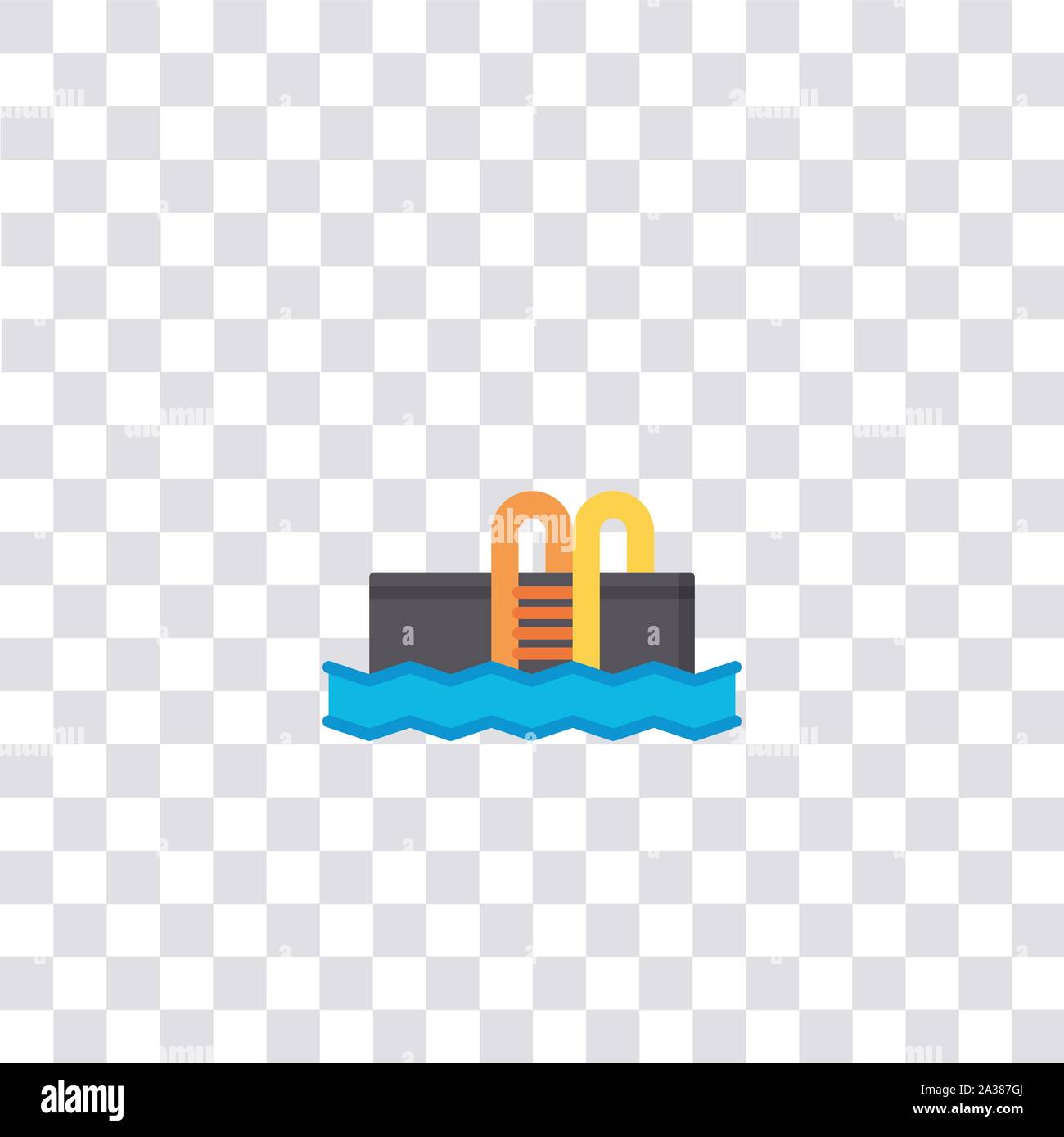 pool icon sign and symbol. pool color icon for website design and ...