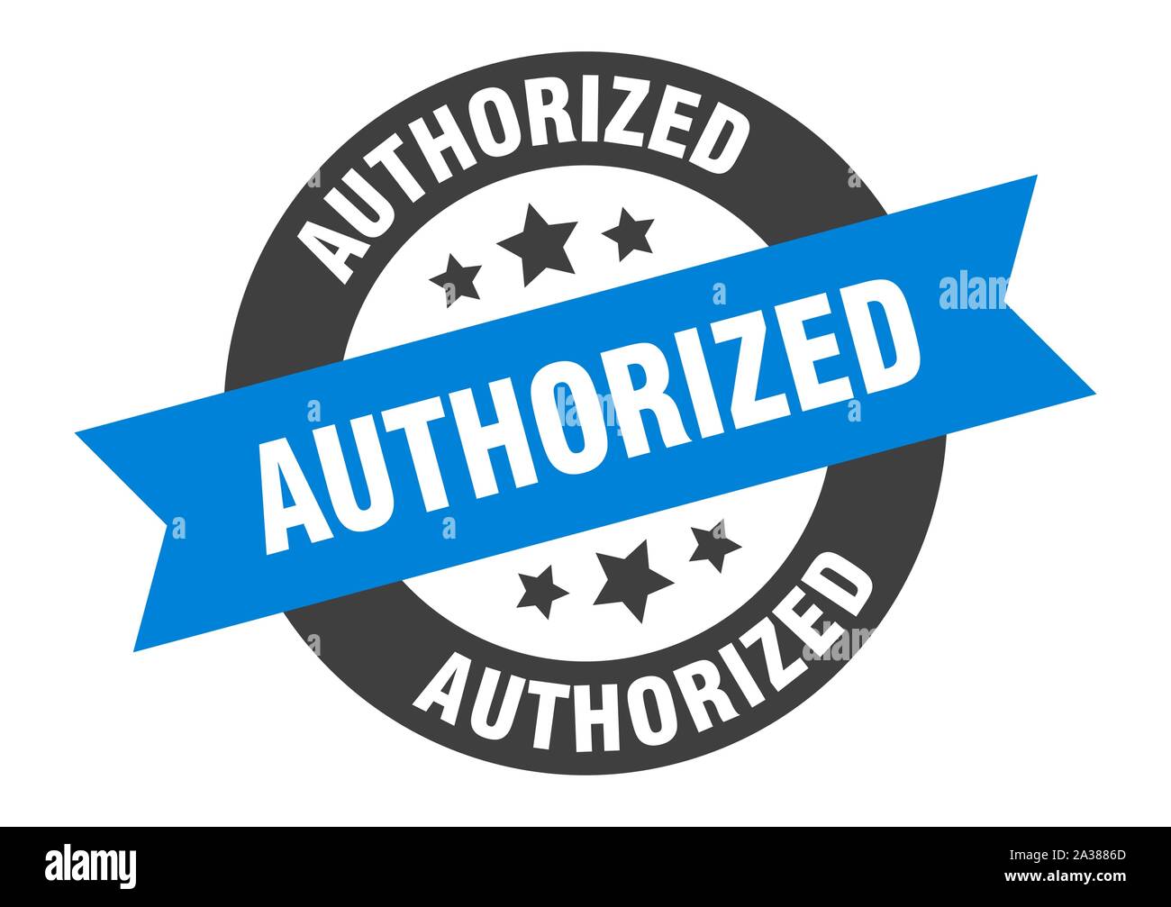 Authorized stamp round band hi-res stock photography and images - Alamy