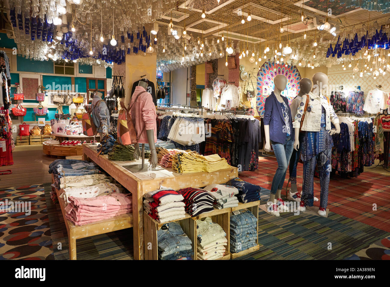 VERONA, ITALY - CIRCA MAY, 2019: interior shot of a Desigual store in  Verona. Desigual is a clothing brand headquartered in Barcelona, Catalonia  Stock Photo - Alamy