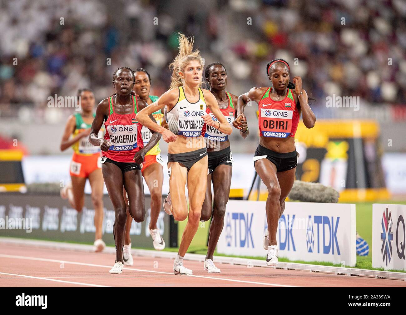 Action from the womens 5000 metres hi-res stock photography and images ...