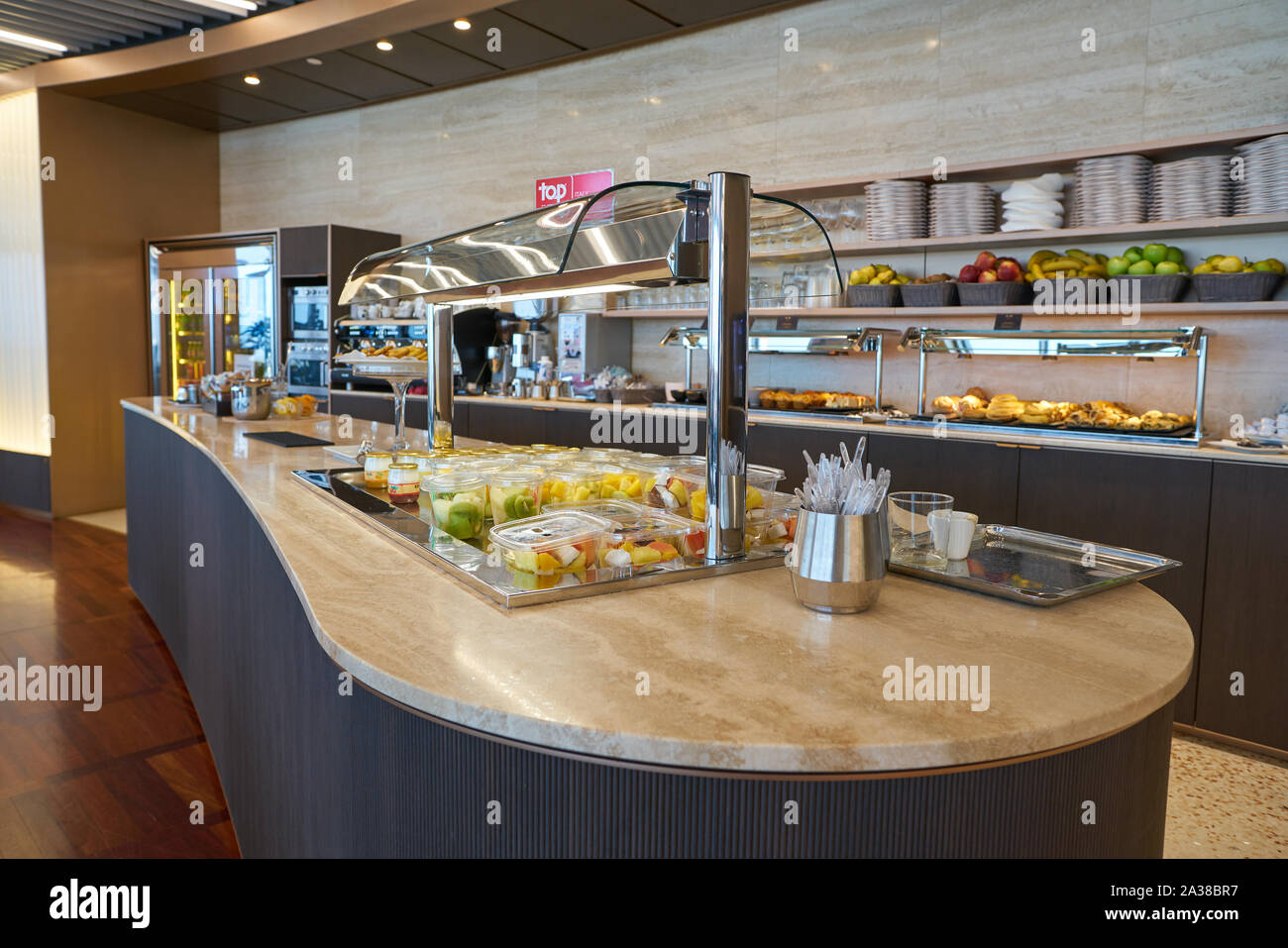 VENICE, ITALY - CIRCA MAY, 2019: interior shot of Marco Polo Club Lounge in  Venice Stock Photo - Alamy