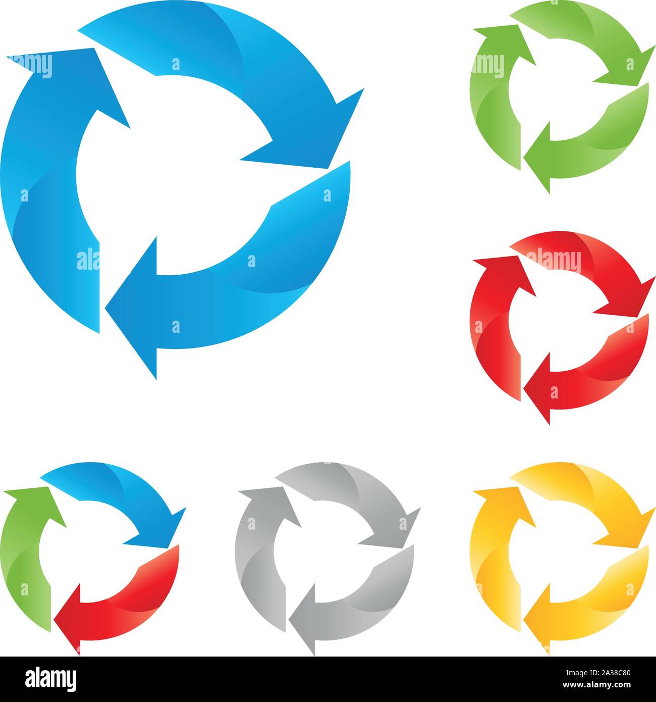 Recycling arrows, recycle signs, logo Stock Vector Image & Art - Alamy