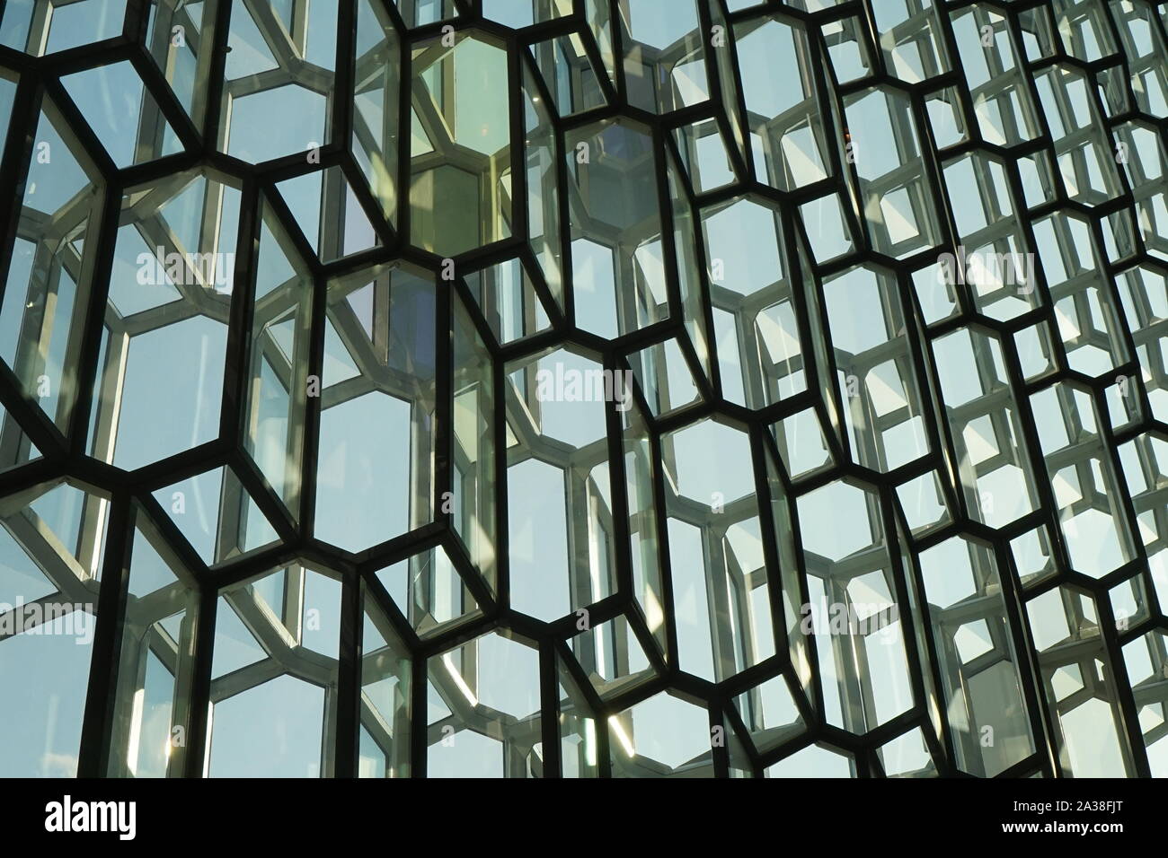 Patterns in modern glass architecture Stock Photo