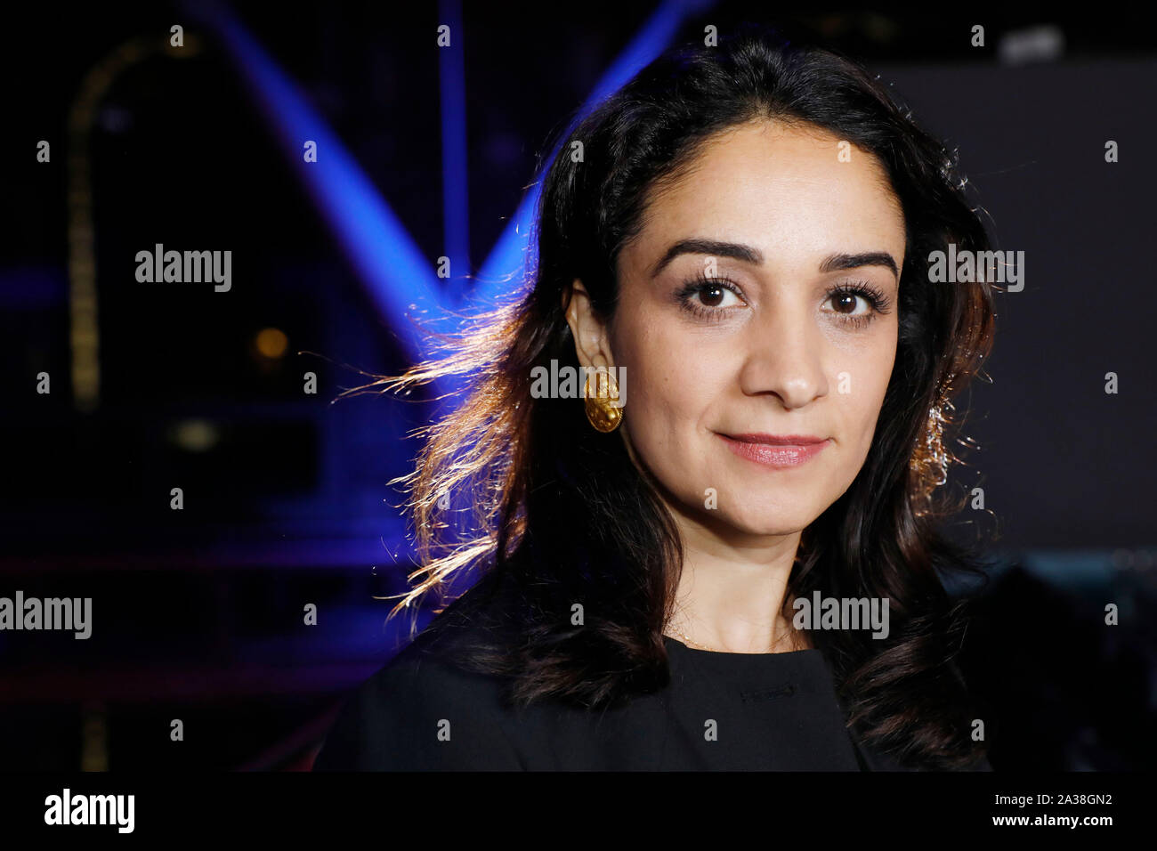 London, UK. 5th Oct, 2019.Lawyer and human rights activist Leila Alikarami poses for photographs before the RAW in WAR Anna Politkovskaya Award 2018, at a ceremony in London Saturday October 5. Alexievich received the award for speaking out about injustices in the post-Soviet space. The award in memory of journalist Anna Polikotkovskaya who was murdered in 2006 is presented annually, by the Reach All Women in WAR (RAW in WAR) charity to a female human rights defender from a conflict zone. Photograph Credit: Luke MacGregor/Alamy Live News Stock Photo