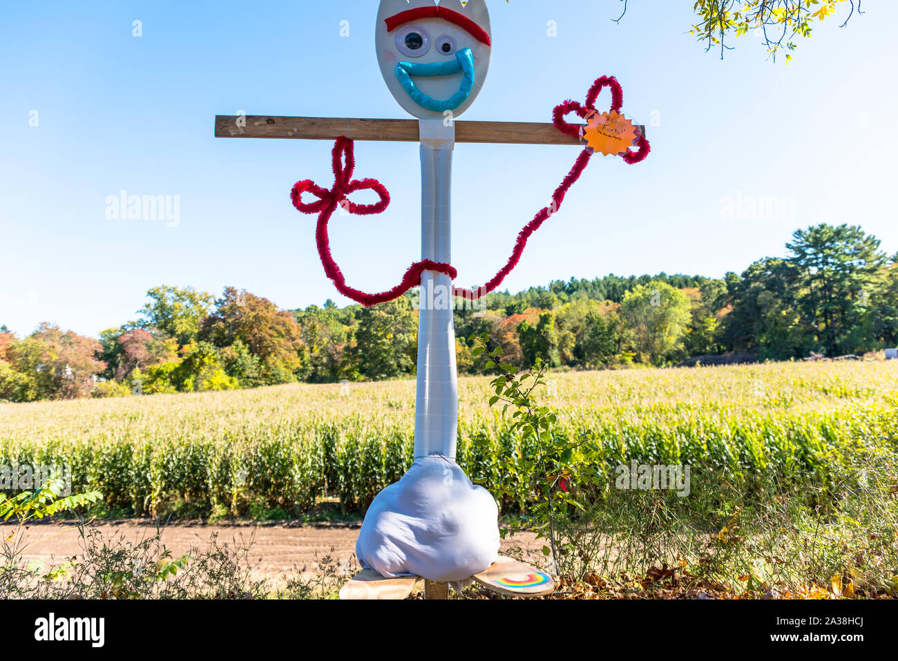 4th Annual Scarecrow Contest at Cucurbit Farm, Acton MA Stock Photo Alamy