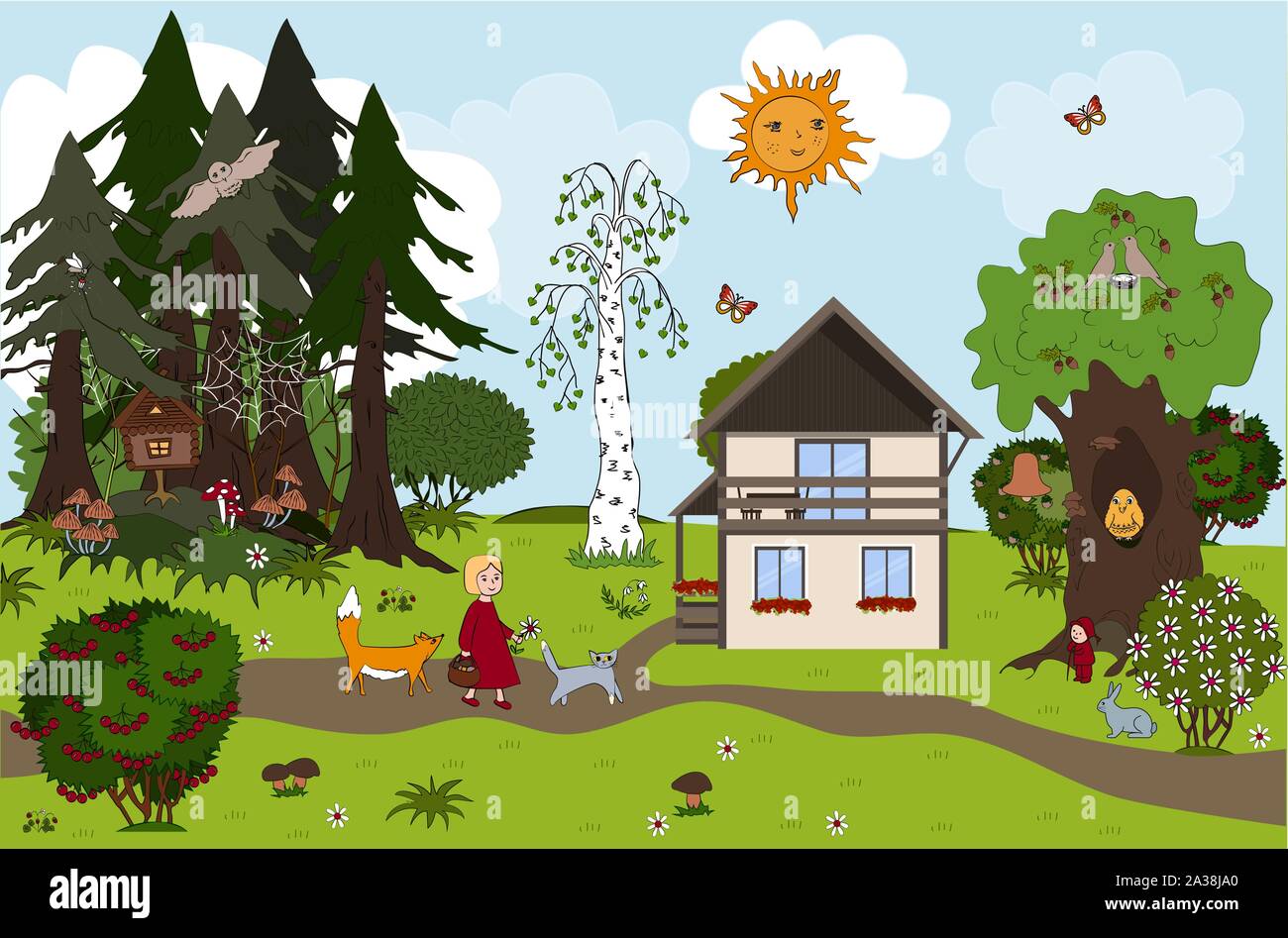 Background path cartoon house cat hi-res stock photography and images -  Alamy