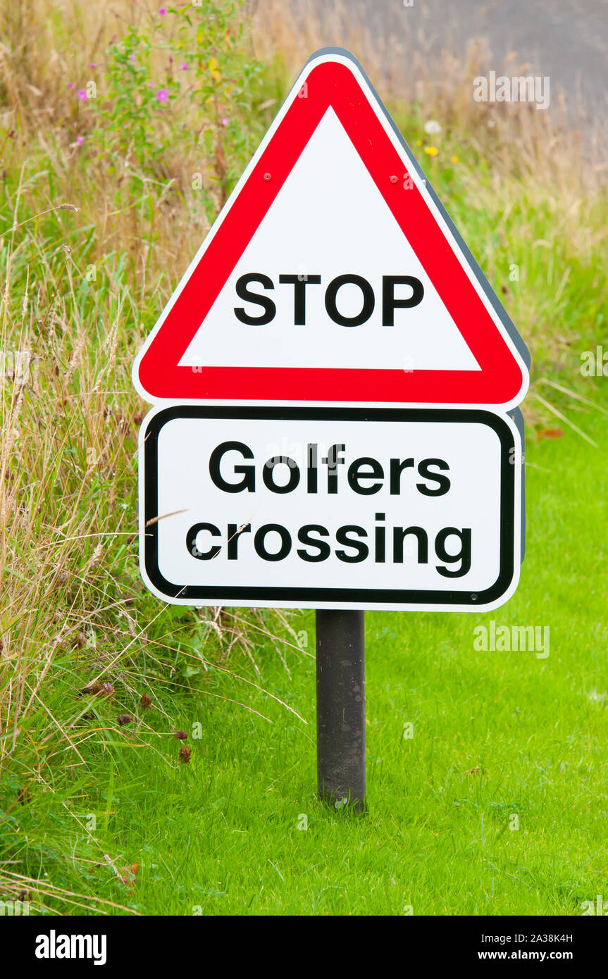 Golf course warning sign hires stock photography and images Alamy