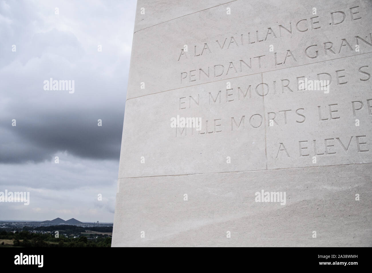 Vimy Ridge First World War Canadian Memorial in Northern France Stock ...